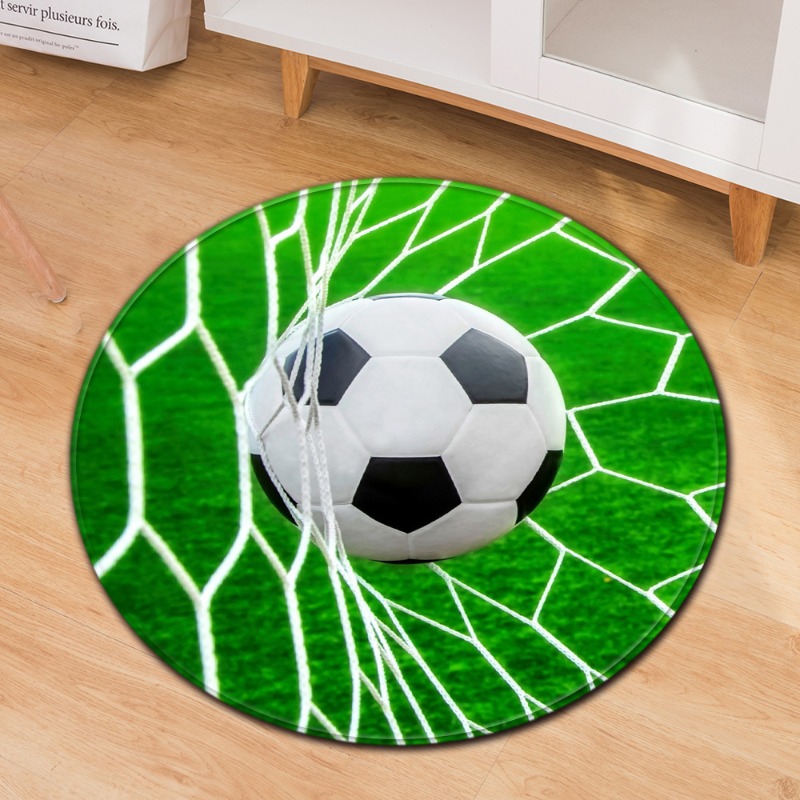 Tema de futebol tapete redondo - Commercial Printing & Packaging Pvt Ltd Photos avaliação e preço