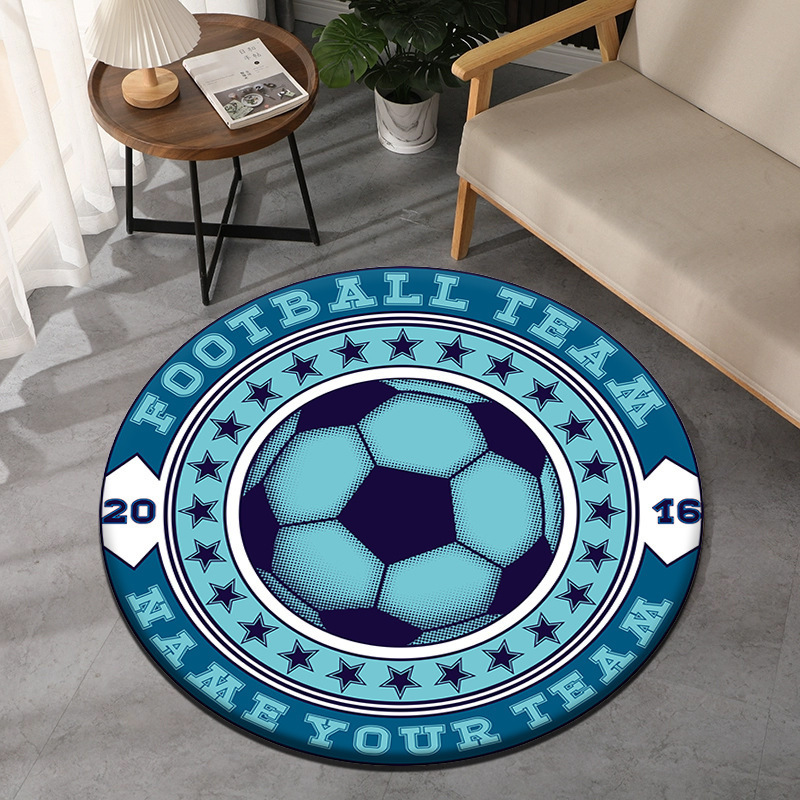 Tema de futebol tapete redondo - Commercial Printing & Packaging Pvt Ltd Photos avaliação e preço