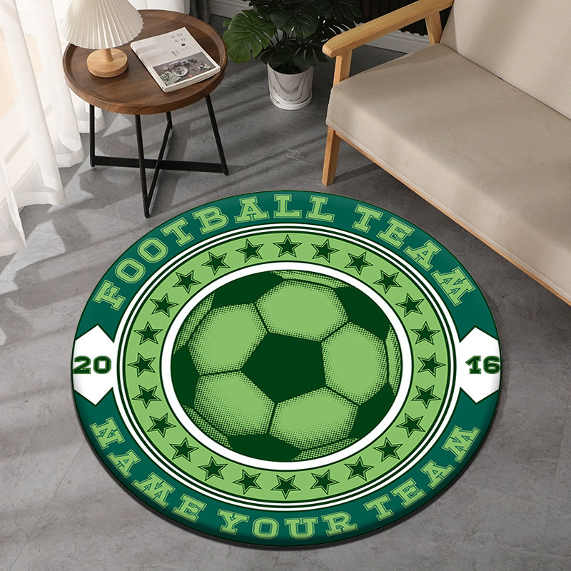 Tema de futebol tapete redondo - Commercial Printing & Packaging Pvt Ltd Photos avaliação e preço